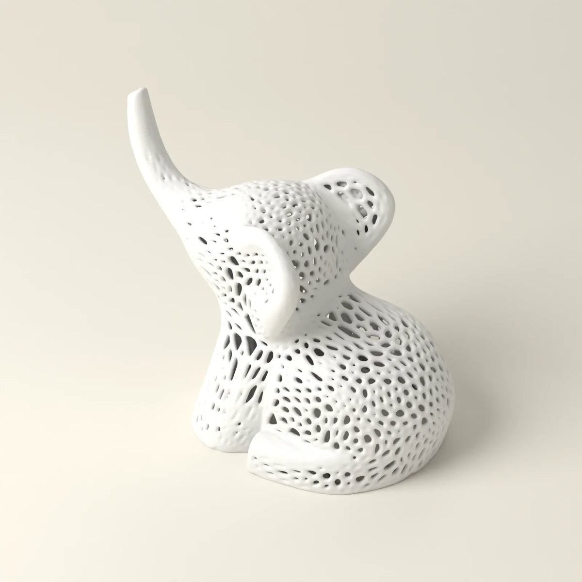 Elefant mit Voronoi-Muster (Rendering)