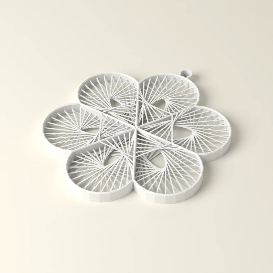 Fadenblume zum Aufhängen (Rendering)
