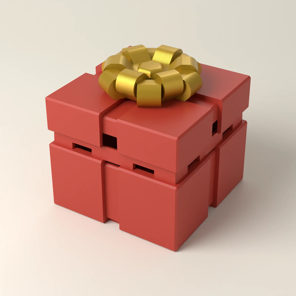 Geschenkbox mit verstecktem Drehverschluss (Rendering)